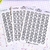 LETRAS CARITAS | Sticker Sheet