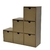 DECO.VARIOS0323 | Cajonera 6 cajones en escalera 36 x 36 x 12,5 - comprar online
