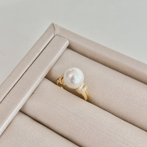 Anel Pérola Solitária Meghan