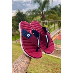 Chinelo Cartago Alabama sandália masculina Confortável Masculino Adulto Extra Macio branco marinho p - comprar online