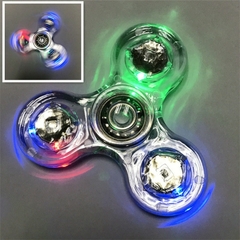 Luz led luminoso spinner mão spinners superior brilho na luz escura edc figet spiner dedo alívio do estresse brinquedo - Monteiro Imports 