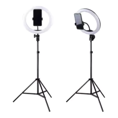 Ring Light Completo Iluminador Portátil 10? polegadas + Tripé 2 Metros - comprar online
