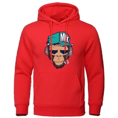 Imagem do Moletom de macaco com capuz masculino, moletom quente, moletom Hip Hop, velo, st