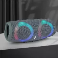 Caixa de Som Portátil Bluetooth Charge 5 Iluminação LED RGB - Monteiro Imports 
