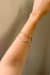 Bracelete Ondulado Dourado - ByLu 