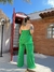 Calça Plissada Alice Verde - comprar online