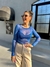 Body lurex Blue