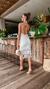 Vestido Macramê Franjas Branco - Mylatoledo Moda Praia 