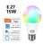 Imagem do Lâmpada LED inteligente Wifi E27 Lâmpada inteligente Tuya Lâmpada inteligente Wifi 220V Lâmpada LED RGB
