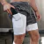 Imagem do Camo Running Shorts Masculino 2 em 1 Shorts de Secagem Rápida