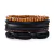 Conjunto Pulseiras de Couro Envolto Trançadas - INSANE MEN'S STORE