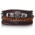 Conjunto Pulseiras de Couro Envolto Trançadas na internet