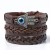 Conjunto Pulseiras de Couro Envolto Trançadas - INSANE MEN'S STORE