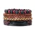 Conjunto Pulseiras de Couro Envolto Trançadas - INSANE MEN'S STORE
