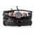 Conjunto Pulseiras de Couro Envolto Trançadas - INSANE MEN'S STORE