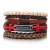 Conjunto Pulseiras de Couro Envolto Trançadas - INSANE MEN'S STORE
