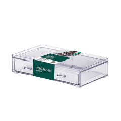 Caixa organizadora com 2 gavetas 21,5x 12,5x 5 cm UTMAIS1090