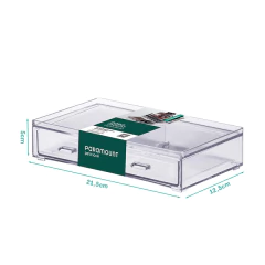 Caixa organizadora com 2 gavetas 21,5x 12,5x 5 cm UTMAIS1090 - comprar online