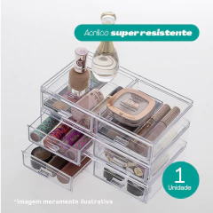 Caixa organizadora com 2 gavetas 21,5x 12,5x 5 cm UTMAIS1090 - Utilita Mais - Sua loja de utilidades para facilitar o seu dia a dia