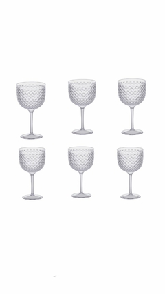 Balde De Gelo Champanheira + 6 Taças Gin 600ml na internet