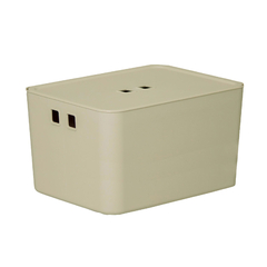 Organizador C/ Tampa 42x31x24 Cm Fly 27,5 Lts Creme