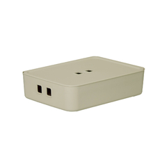 ORGANIZADOR C/ TAMPA 34X26X8 CM FLY 6,0 LTS CREME