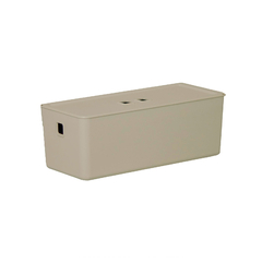 Organizador C/ Tampa 34x15x12 Cm Fly 5,0 Lts Creme