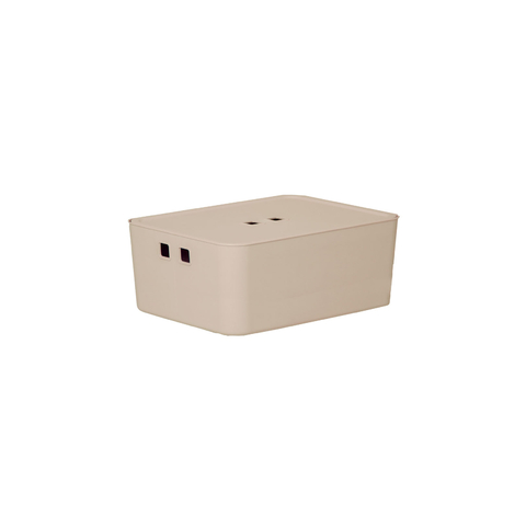 Organizador C/ Tampa 26x20x12 Cm Fly 5,2 Lts Creme