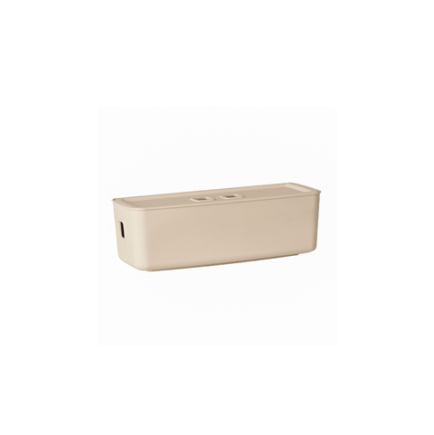 Organizador C/ Tampa 26x10x8 Cm Fly 1,5 Lts Creme