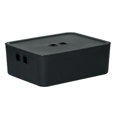 Organizador C/ Tampa 49x35x12 Cm Fly 19,0 Lts Preto