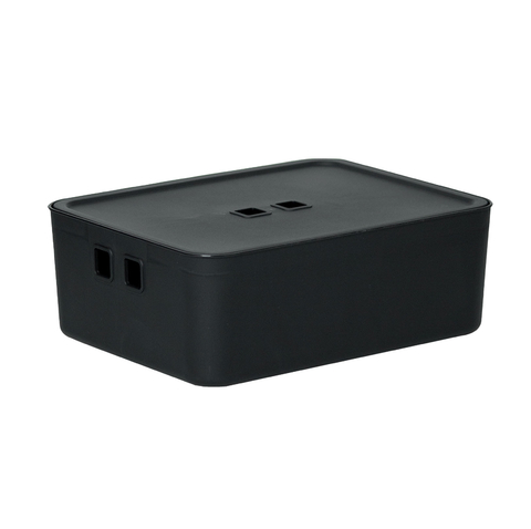 Organizador C/ Tampa 42x31x12 Cm Fly 14,0 Lts Preto