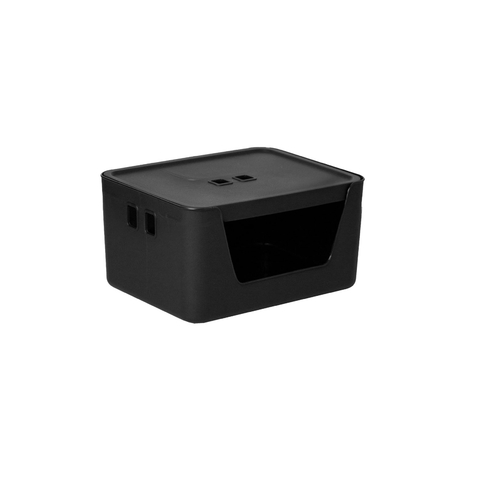 Organizador C/abertura E Tampa 26x20x16 Cm Fly 7,0 Lts Preto