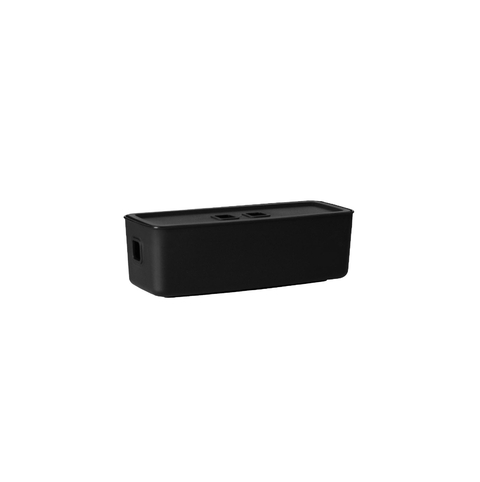 Organizador C/ Tampa 26x10x8 Cm Fly 1,5 Lts Preto