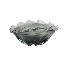 Centro De Mesa Decor Murano 27x20x11 Cm Cinza Quartzo