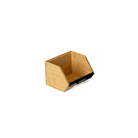 Organizador Empilhavel De Bambu 17,8x15,5x12,5 Cm