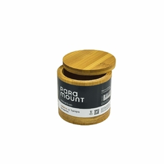 Saleiro De Bambu C/ Tampa 8,5x8,5 Cm