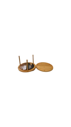 Organizador De Bambu Duplo Giratorio 25,3x18 Cm - loja online