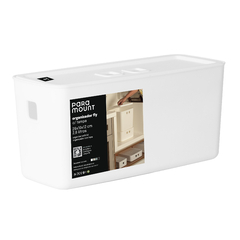 Organizador C/ Tampa 26x10x12 Cm Fly 2,6 Lts Branco