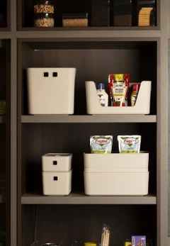 Organizador C/ Tampa 34x26x24 Cm Fly 18,0 Lts Creme na internet