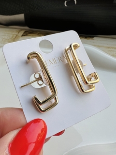 Ear Hook Aro Duplo - Dourado 2089 na internet