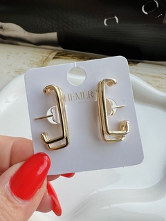 Ear Hook Aro Duplo - Dourado 2089