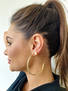 Argola Elos Fechados - dourada 4040 - comprar online