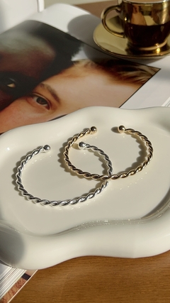 Bracelete Aro Torcido - Prata 2039