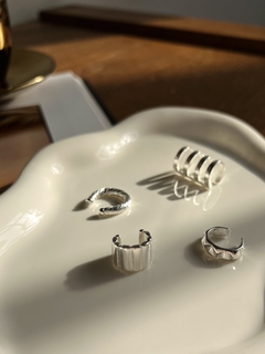 Piercing Fake Chapa Texturizada - Prata 2050 - Loja Hemera