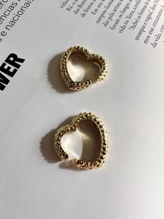 Piercing fake Coração - Dourado 2040