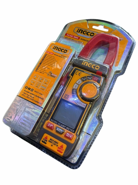 Pinza Amperometrica Dc/ac 400 A Ingco Dcm62002