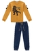 Conjunto Roar de Blusão em Moletom com Pelúcia e Calça Skinny em Jeans Trek Luc.Boo - Tati for Kids Moda Infantil 