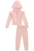 Conjunto Infanti Total Color de Jaqueta e Calça Jogguer em Veludo Infanti - Tati for Kids Moda Infantil 