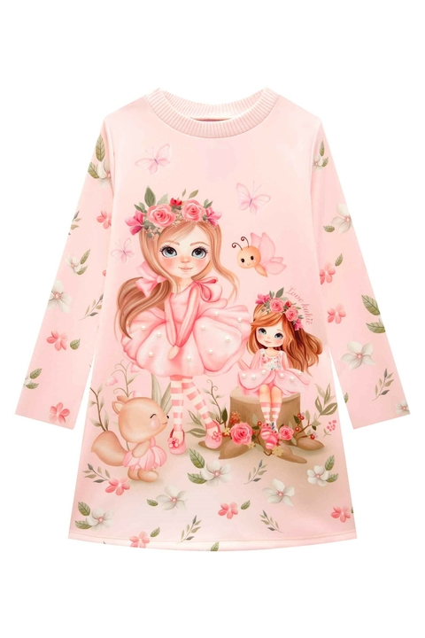 Vestido Infantil Kukie Inverno Fadinha Encanto