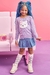 Meia Infantil 3/4 Kukie Cinza Gatinha na internet